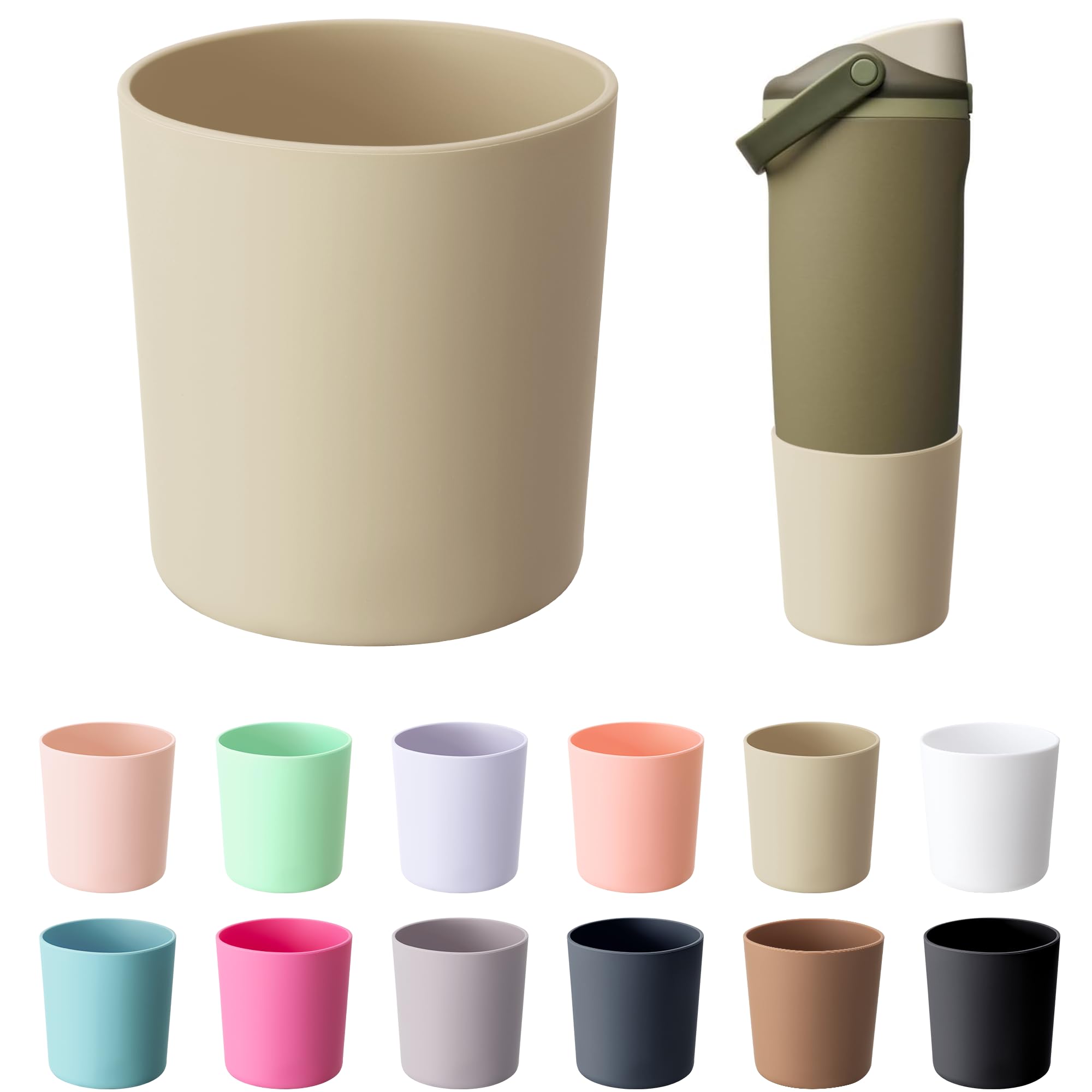 Soledea Taller Silicone Boot Compatible with Owala 30oz & 40oz FreeSip Sway Bottles Tumblers, Non-Slip Scratch-Resistant Full Coverage Bottom Sleeve