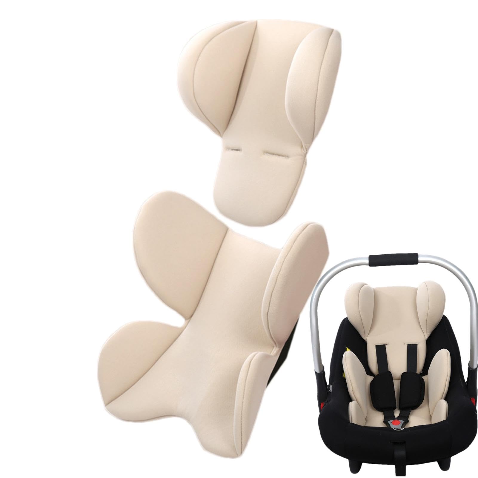New Born Car Seat Support, Body Support Headrest, Soft Stroller Cushion Pads, Head Neck Seat Insert Pad, Baby Car Seat Cushion, Head and Body Support Pillow for Kids and New Born