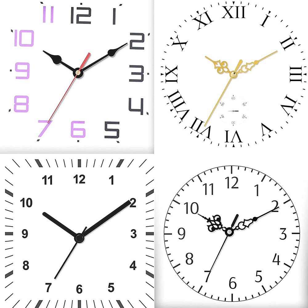 Kit Mouvement Horloge Quartz Gaswug - 7 Mécanismes Avec Aiguilles, Arbre Court 12 Mm, Silencieux, Pour Bricolage Horloge Murale