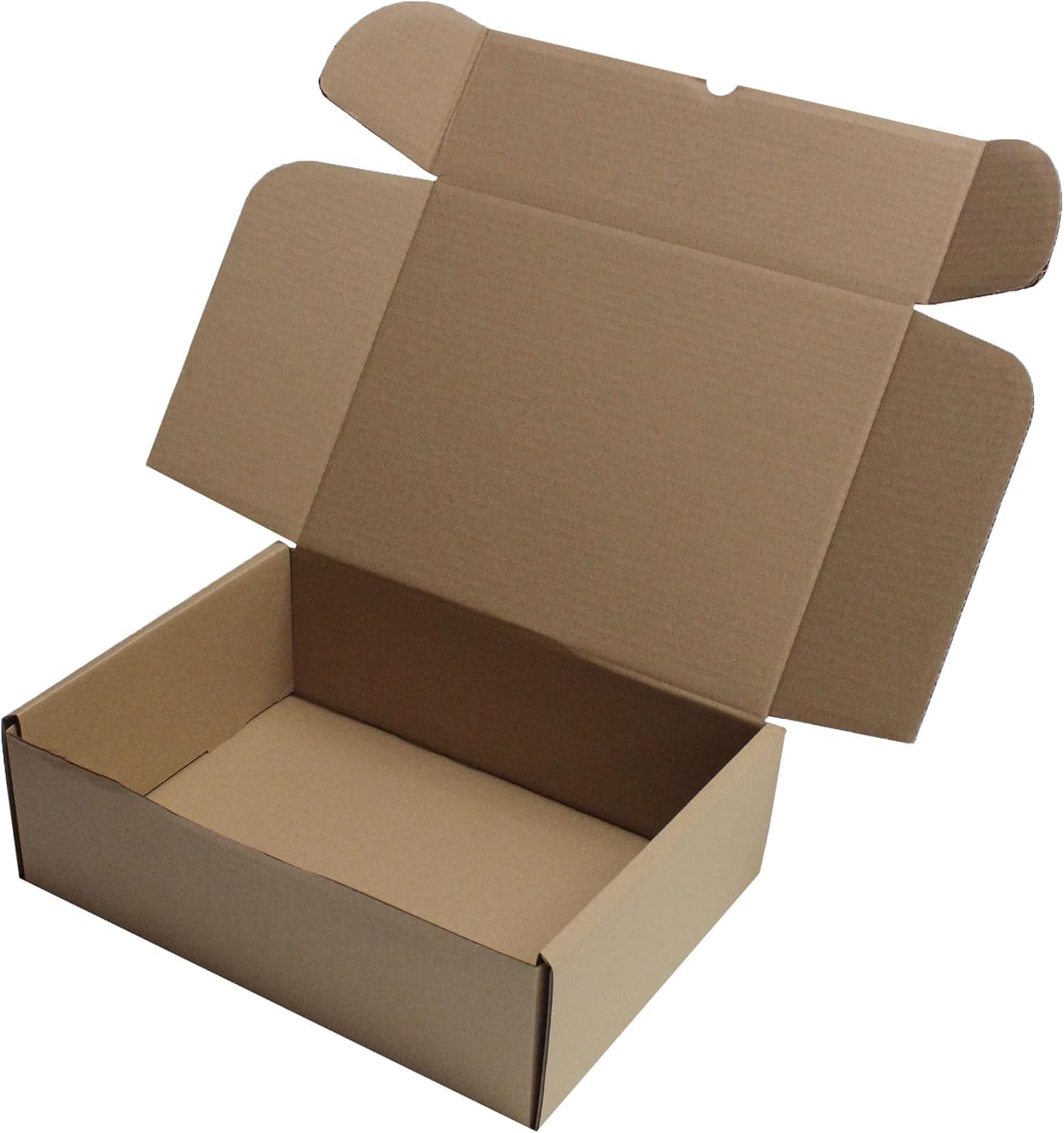 MEG4TEC Brown Shipping Boxes 12" x 9" x 4" (30cm x 22.5cm x 10cm) | Fits A4/C4 Documents, Photos, Books | Gift Packaging (5)