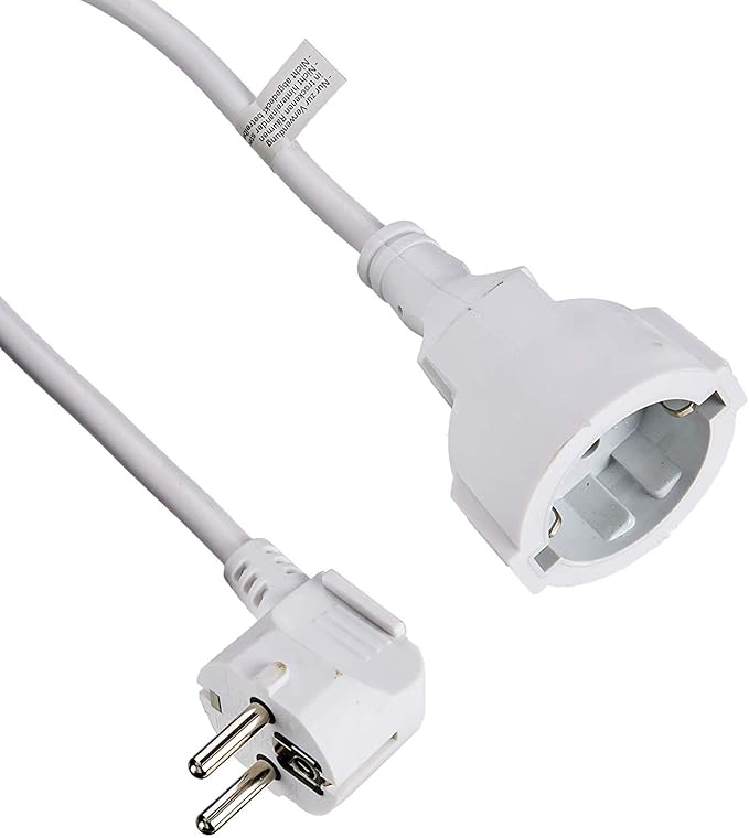 Vivanco SKV 2 W - Cable alargador blanco de 2 metros