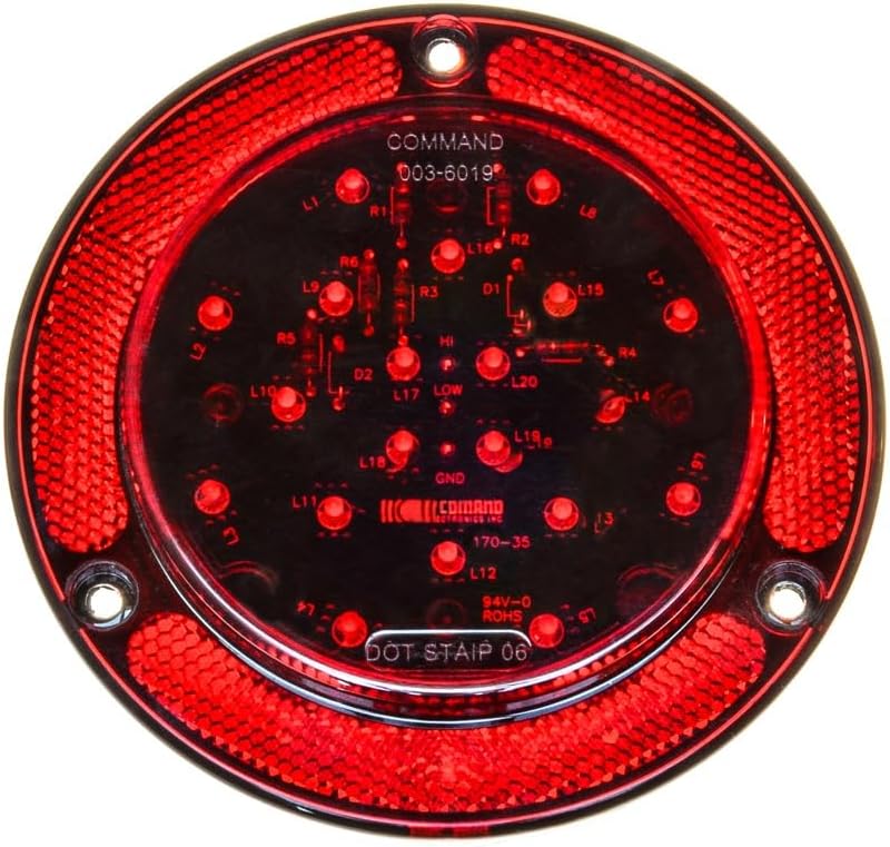 003-6019R - SURFACE MOUNT 20LED STT LIGHT ROUND