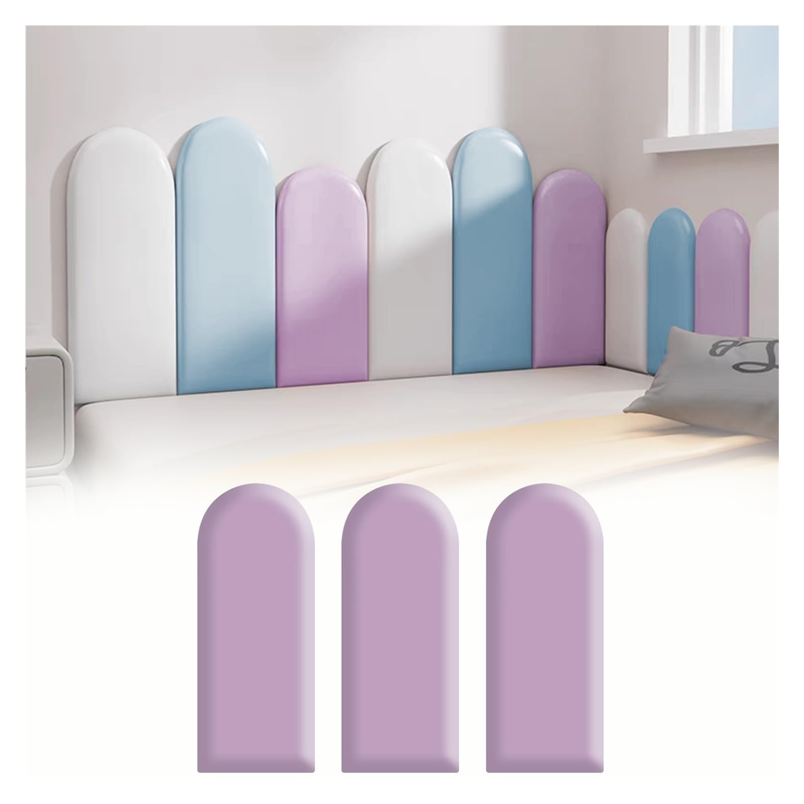 Pannelli da parete imbottiti, imbottitura anti-collisione da parete, adesivi da parete 3D, pannelli autoadesivi per testiera, per camera da letto, cameretta dei bambini