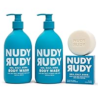 Vista 10 de Nudy Rudy Hunny Bunny - Paquete de 2 unidades de jabón líquido con barra de jabón adicional, aloe vera y vitamina E, gel de ducha hidratante y gel