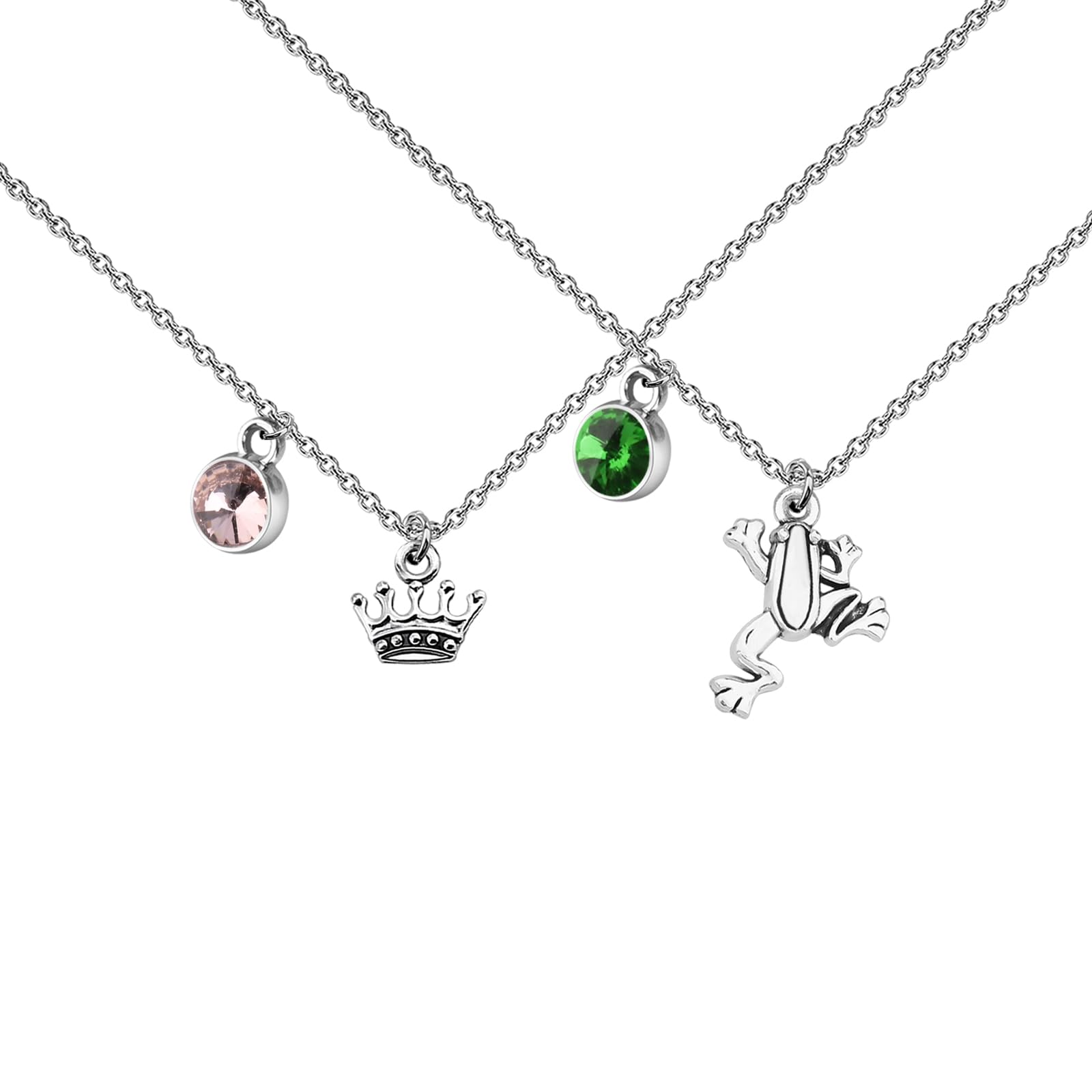 UJIMS Princess the Frog Inspired Gifts Princess Fans Necklace for Best Friend Frog Lover Gift Fandom Gift