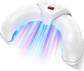 Nail Fungus Laser Treatment LED Light Device, Nail Fungus Cleaning Light Device for Damaged, Thick Toenails and Fingernails, Suitable for Home Use (White)