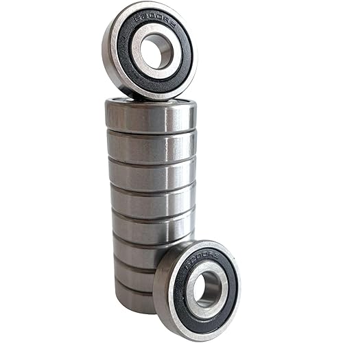 Sonorphine［10 Pack］6200-2RS Ball Bearings–Bearing Steel and Double Rubber Sealed Miniature Deep Groove Ball Bearings for Cooling Fans, Small Motors, Printers, Appliances(10x30x9mm)