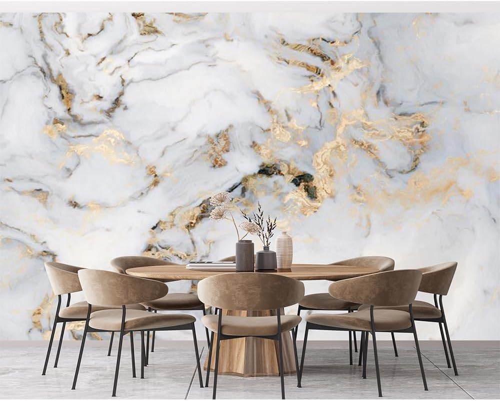 KEARTNZI Custom Marble Style Wallpaper Modern Marble Wall Murals Living