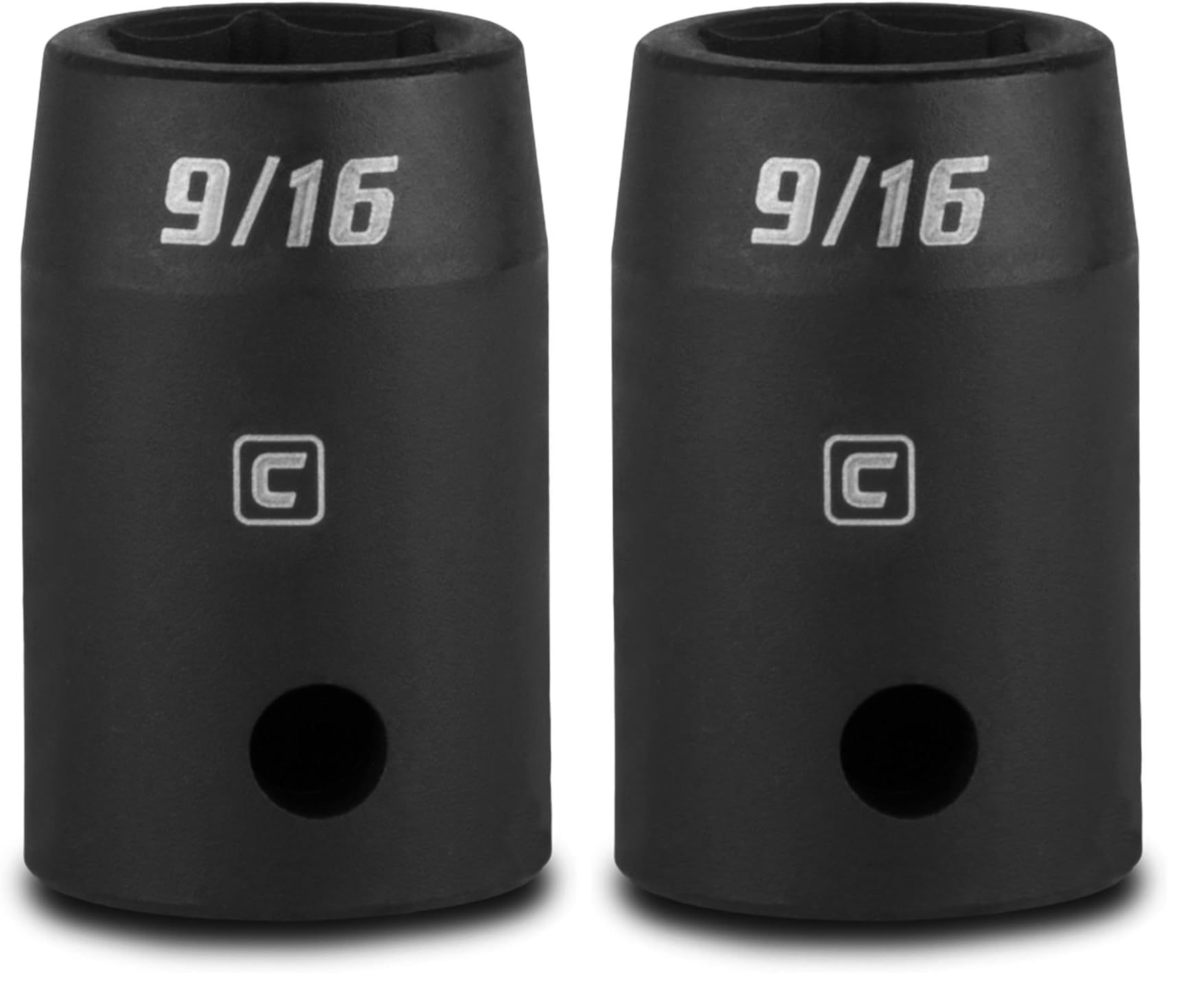 Capri Tools 9/16-Inch Shallow Impact Socket, 1/2-Inch Drive, 6-Point, SAE, CP55054 (Pack of 2)