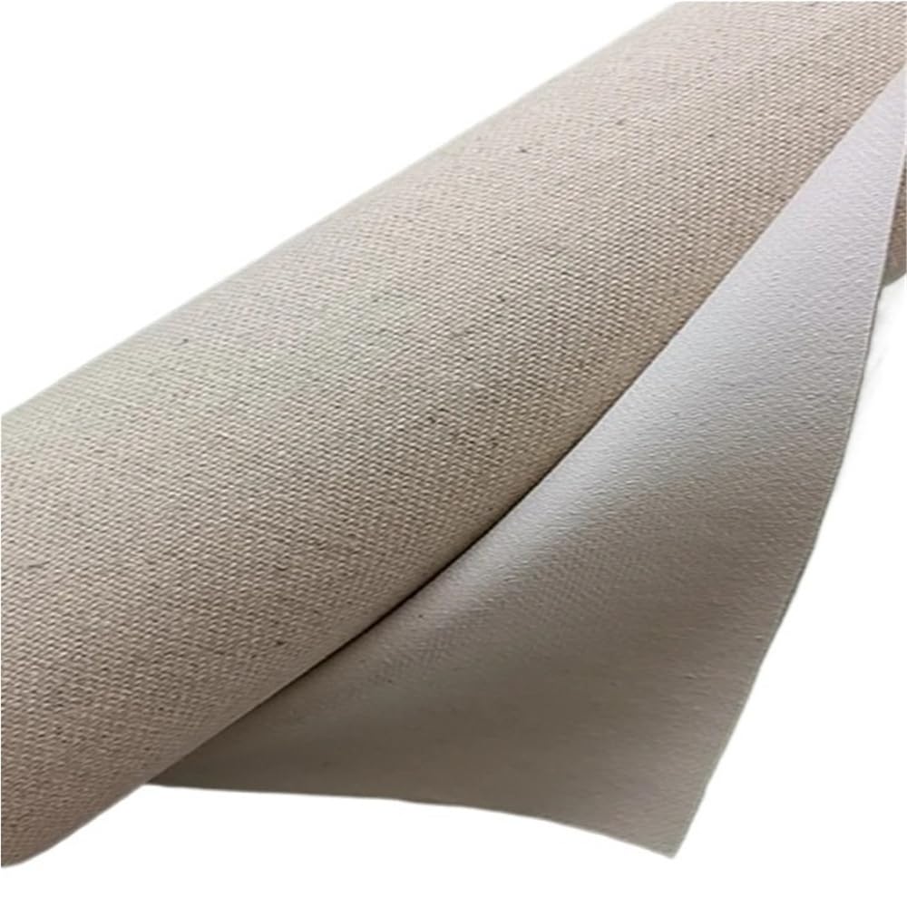 1 Stück Inen Blend grundierte Leinwand 400 g/m² for Künstler, feine Textur, leere Leinwandrolle mit 30 cm – 220 cm Breite(210cm)