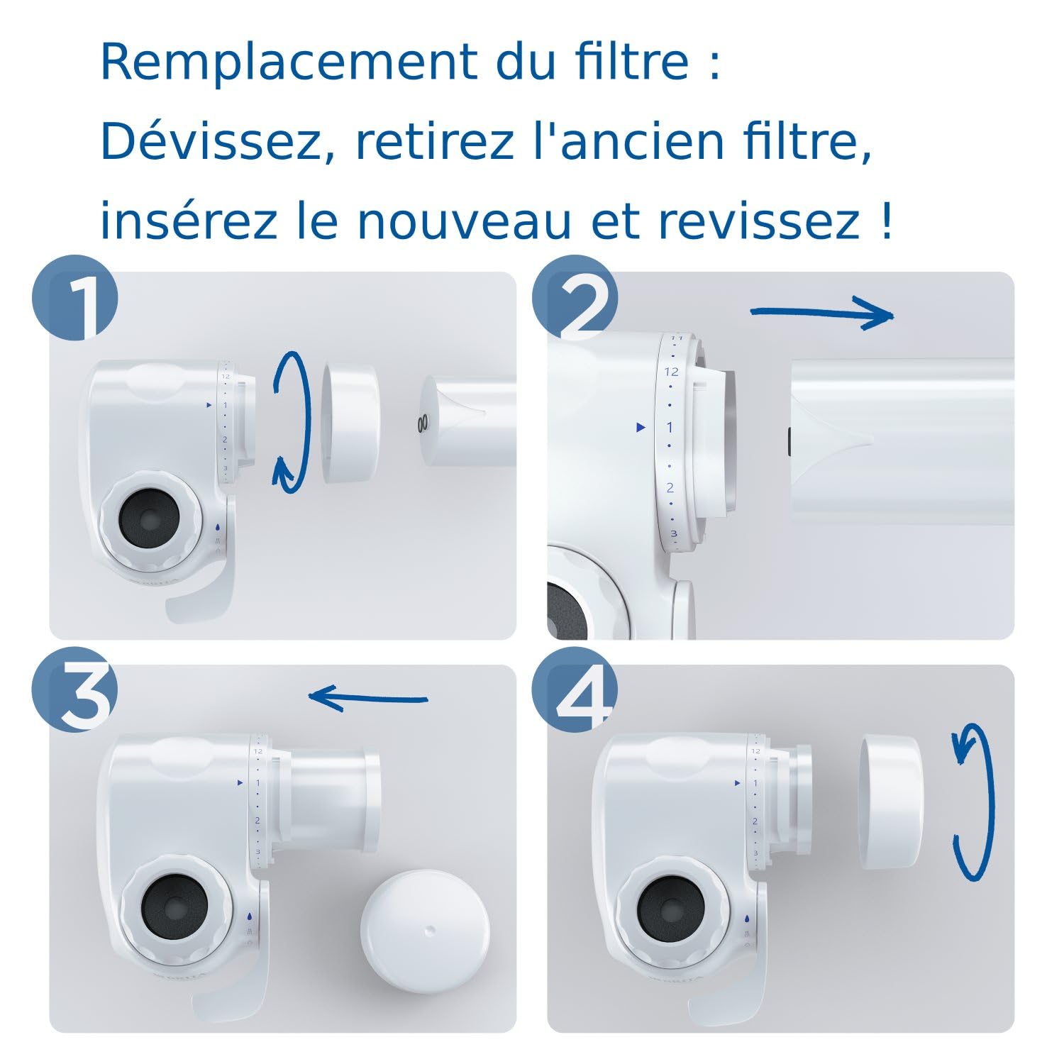 BRITA Confezione di 3 filtri per acqua on Tap V (= 4 mesi di filtrazione) - per un'acqua filtrata dal gusto piacevole all'istante, direttamente dal rubinetto della cucina.