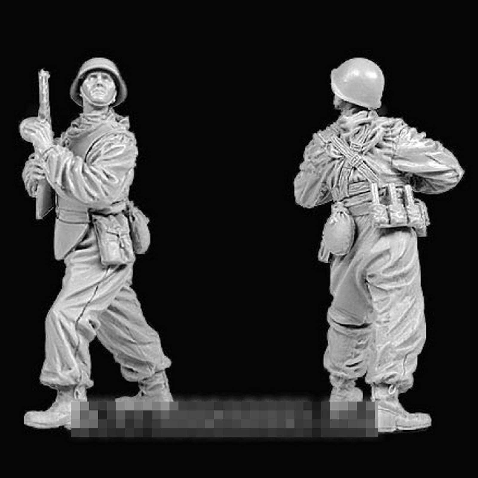 Kit De 4 Soldats Allemands WWII 1/35 En Résine - Non Peints, à Assembler, Pour Modélisme Et Dioramas - 2