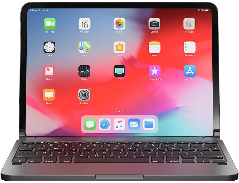 Brydge 11.0 Pro Wireless Keyboard | Compatible with iPad Pro 11-inch (2018) | Backlit Keys | Long Battery Life | (Space Gray)