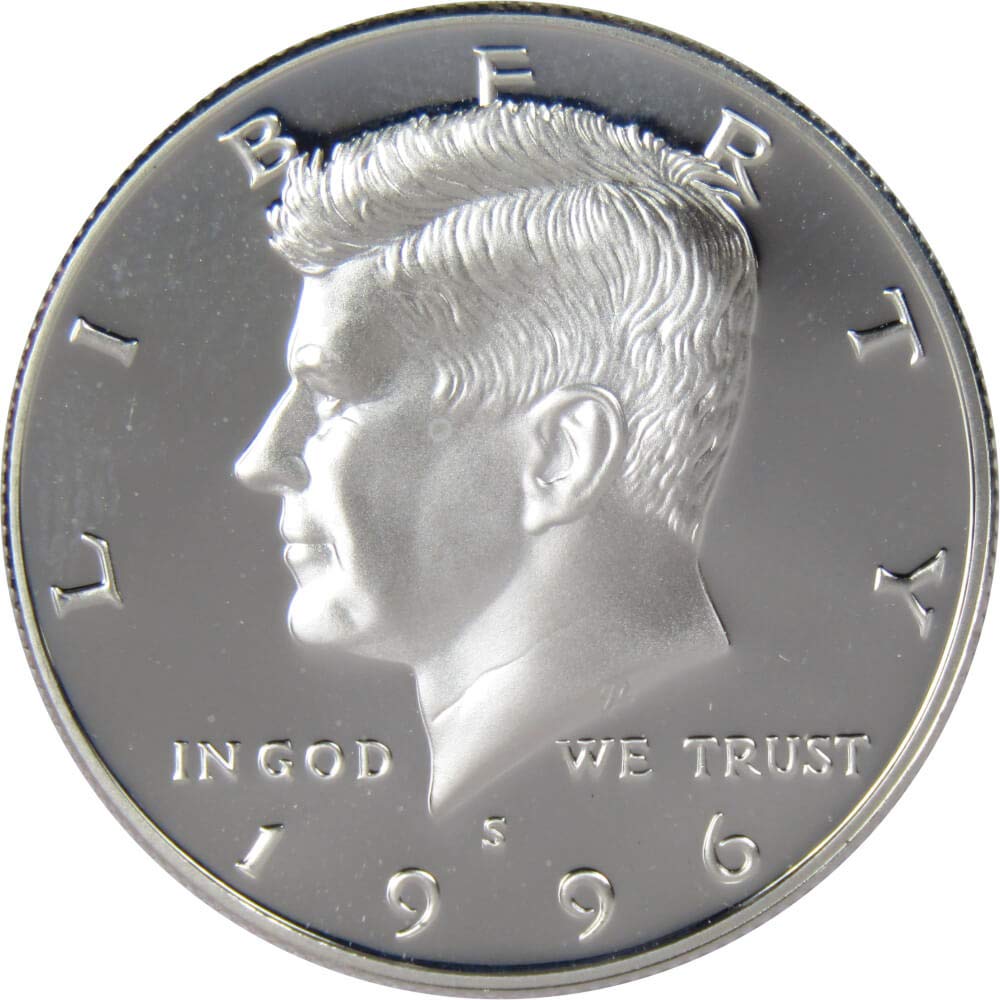 1996 S Kennedy Half Dollar Choice Proof 90% Silver 50c US Coin