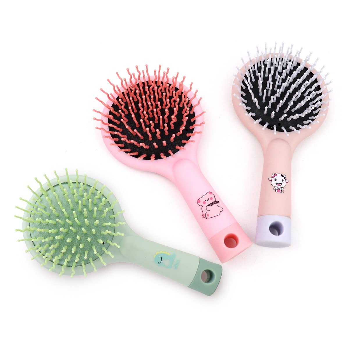 Detangler Hair Brush, 3Pcs Cute Detangling Hair Comb with
