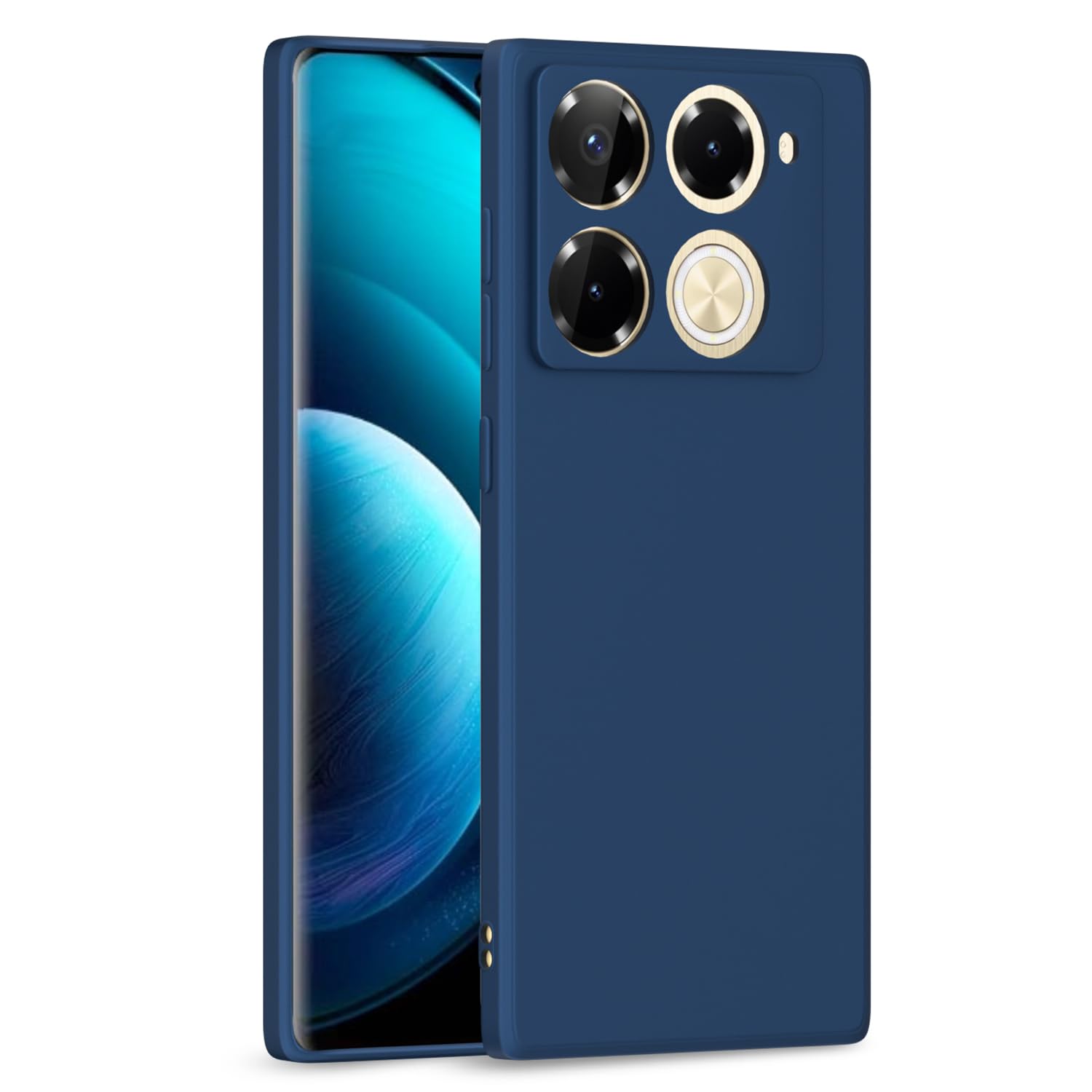 Pikkme Infinix Note 40 Pro 5G Back Cover Camera Protection Shockproof Soft Matte Silicone Back Case for Infinix Note 40 Pro 5G (Blue) (B0D479R1MZ) Amazon Price History, Amazon Price Tracker