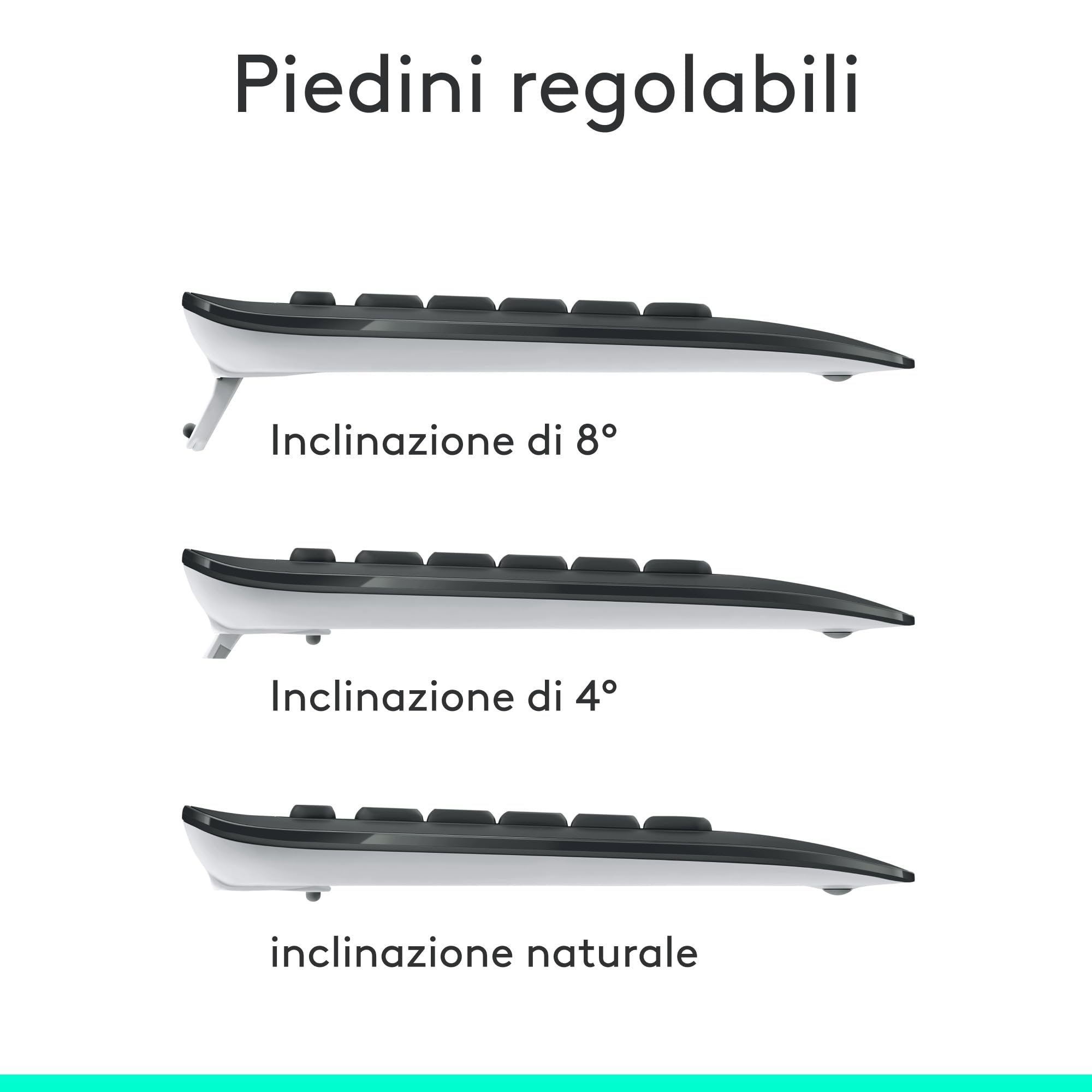 Logitech MK540 Advanced Combo Tastiera e Mouse Wireless per Windows, Ricevitore USB Unifying 2,4 GHz, Tasti di Scelta Rapida Multimediali, Durata Batteria di 3 Anni, PC, Laptop, Italiano QWERTY - Nero
