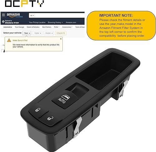 Miniatura 7 de Interruptor de elevalunas eléctrico del lado del conductor, interruptor de control maestro para Dodge Durango (15-11) para Jeep Grand Cherokee