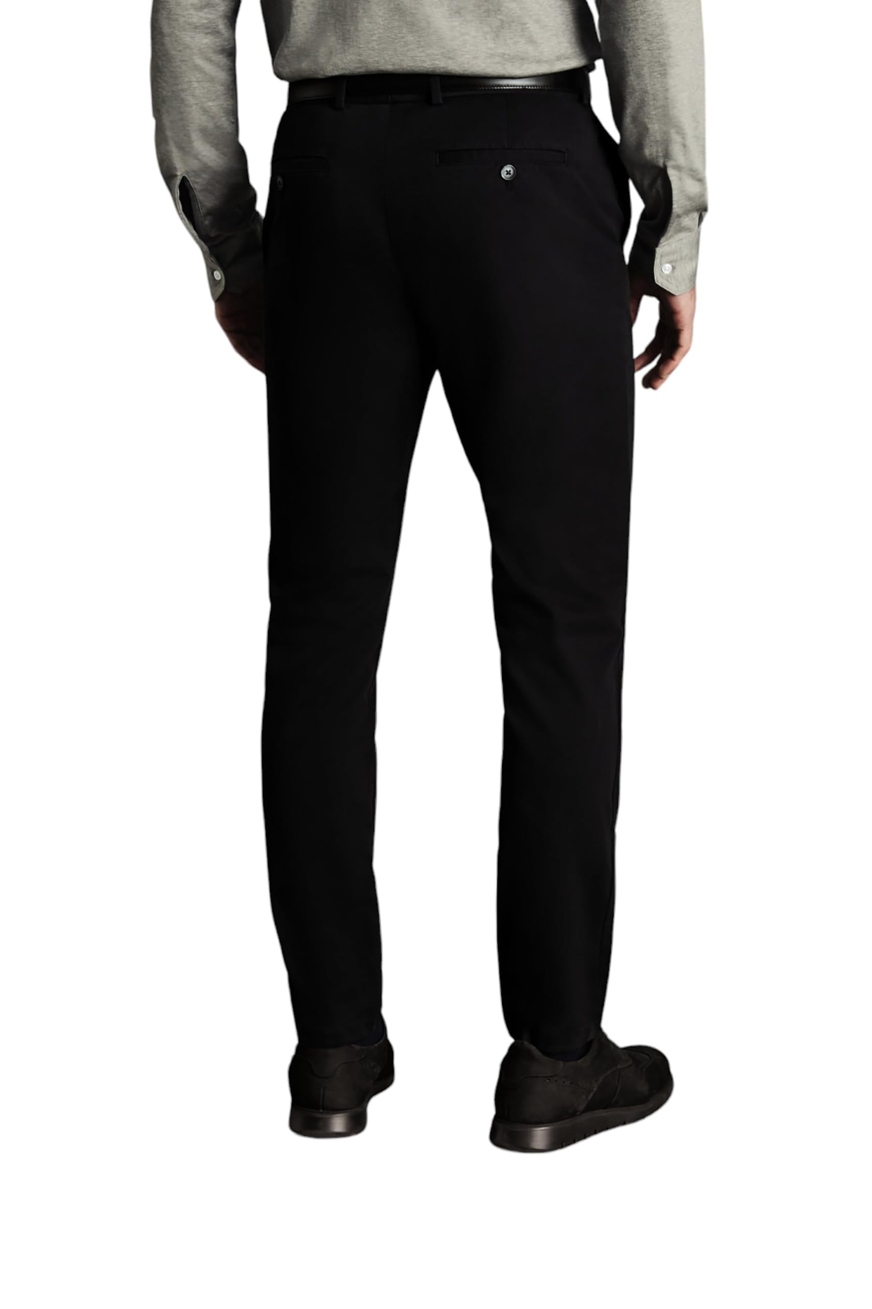 Charles Tyrwhitt Men's Chino Trousers - Ultimate Non-Iron Stretch Chinos for Men - Slim Fit - Smart Casual Cotton Chinos for Work, Travel & Everyday Wear