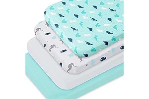 QUTANIX Bassinet Fitted Sheets - Ultra Soft and Skin-Friendly