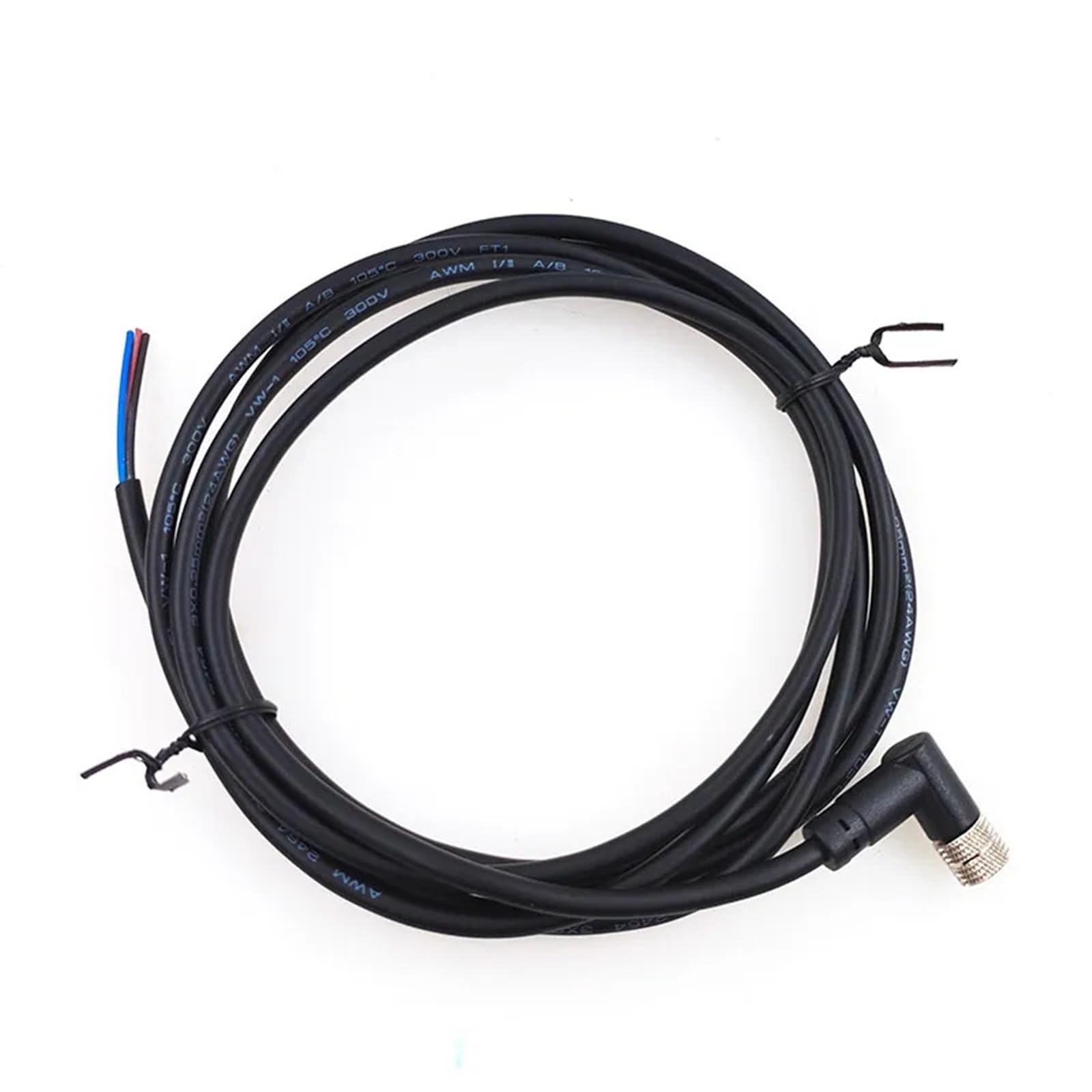 Conector M8 recto macho de 4 pines con cable PVC de alta flexibilidad 8