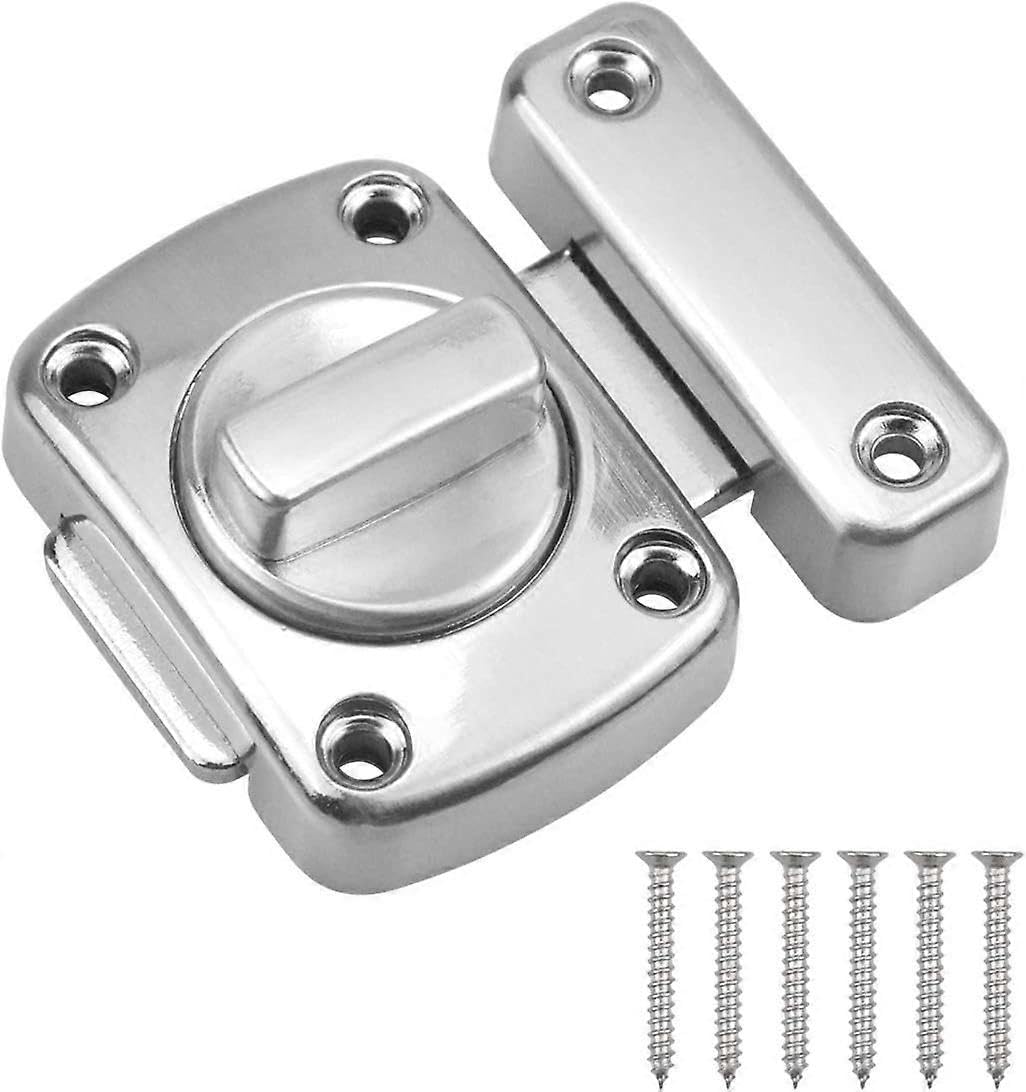Joyhappst Image Color Dww-Loquet De Porte D'armoire En Acier Inoxydable (Argent) Pne Porte D'entre De Chambre Extrieure Adapte Toutes Sortes De Portes
