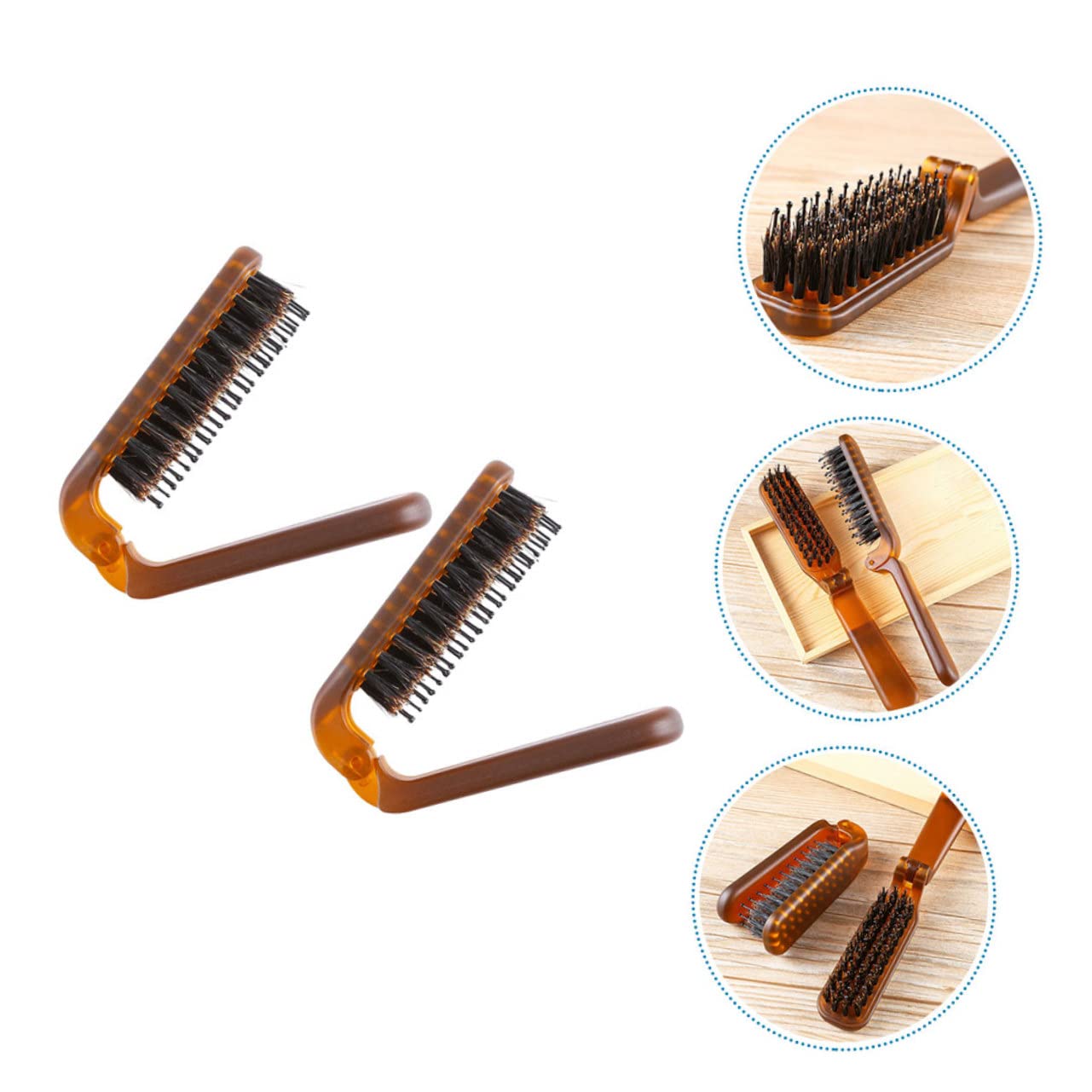 FOMIYES 8stücke Faltbare Reisehaarbürste Tragbarer Haarkamm Für Styling Ergonomisches Design Für Unterwegs Für Glattes Und Lockiges Haar Unisex Kompakte