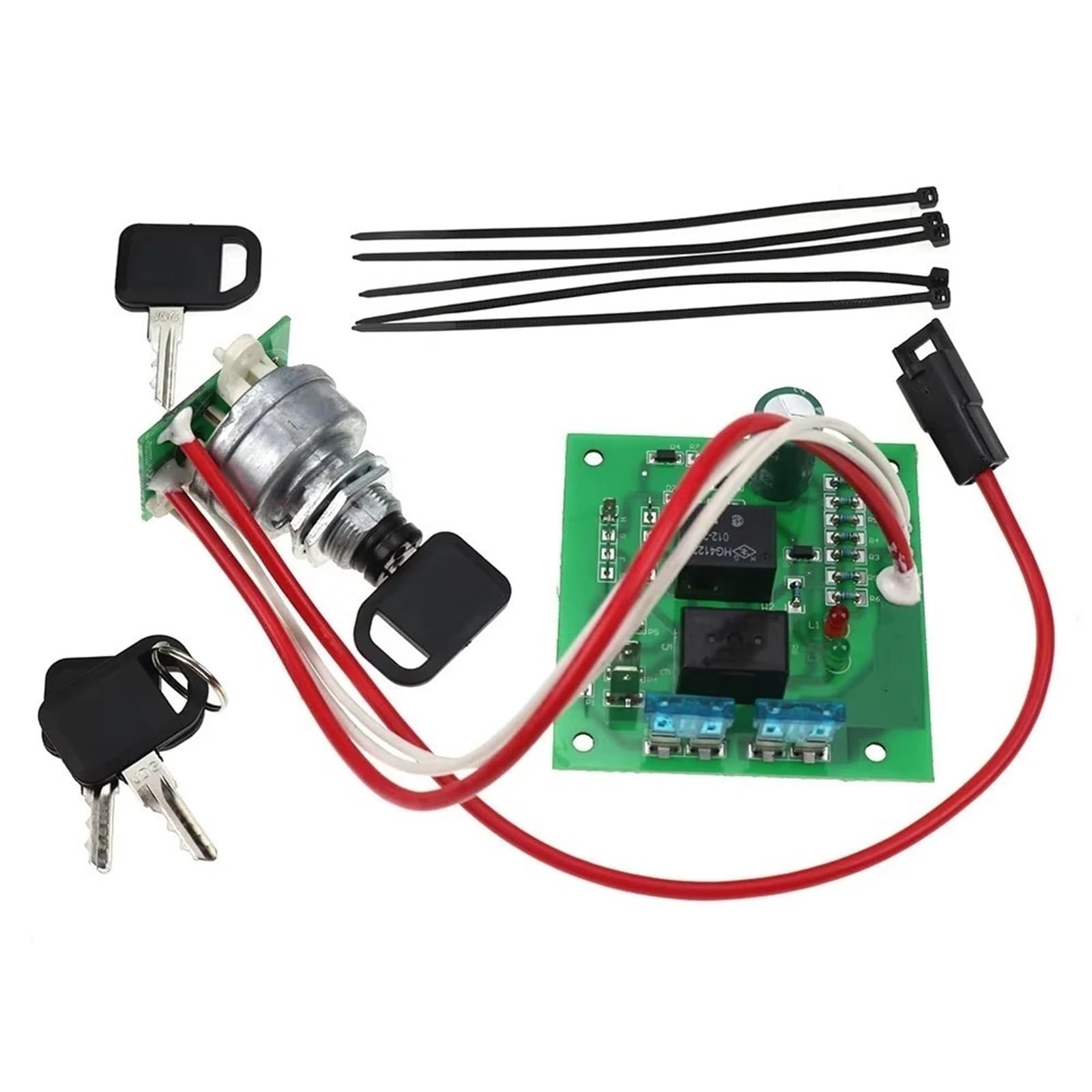 Moduł przełącznika zapłonu z kluczykami pasuje do John Deere 415 425 445 455 numer seryjny poniżej 070001 AM136681 AM120819 AM118981 Wyłącznik zapłonu samochodu