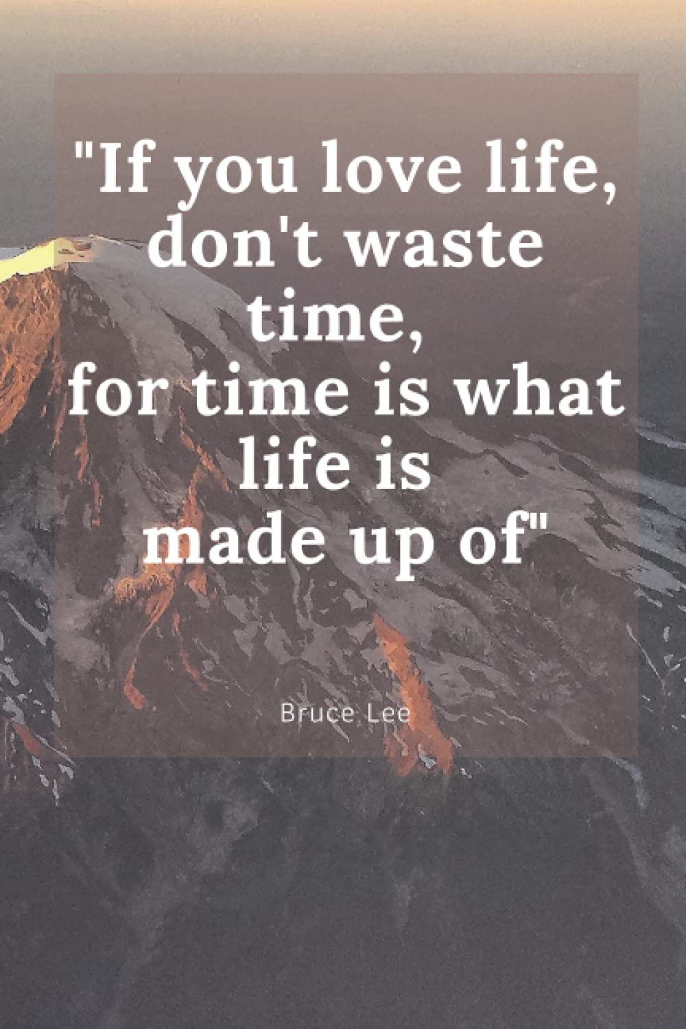 Bruce Lee Quote: Motivational Notebook