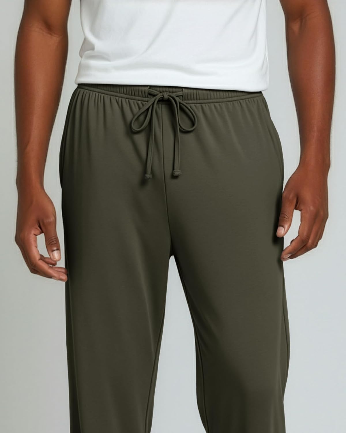 Real Essentials 3 Pack: Men's Pajama Pants Soft PJ Lounge Bottoms Loungewear Pijamas Elastic Waist Pockets (Big and Tall)