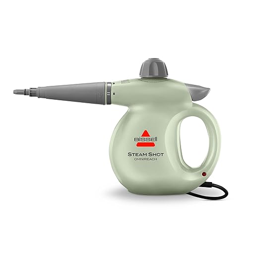 BISSELL® Steam Shot™ OmniReach handheld portable steam cleaner for tile, grout, windows, bathrooms, kitchens, fabric steaming tool