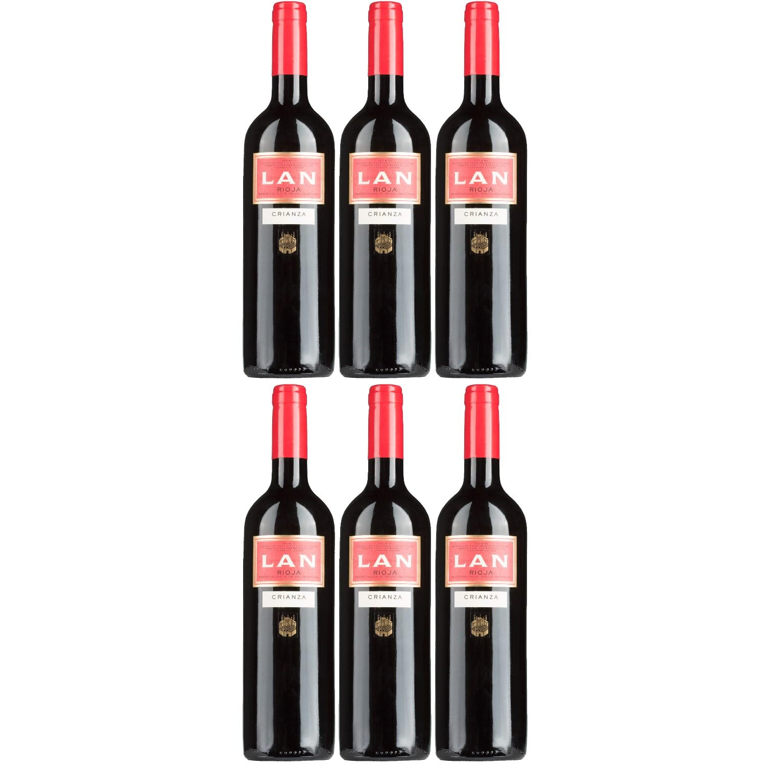 Bodegas LAN Rioja Crianza Rotwein Wein Trocken Spanien inkl. FeinWert E-Book (6 x 0,75l)