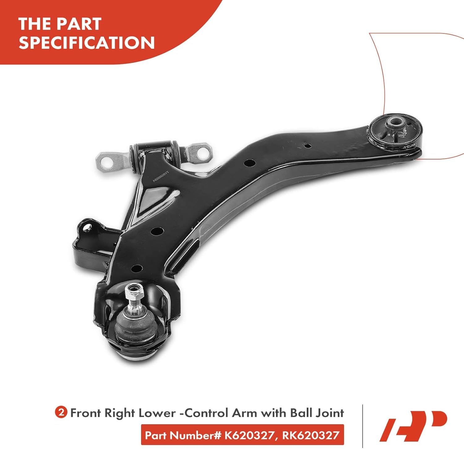 A-Premium Set of 4, Front Lower Control Arm, Sway Bar Link, Compatible with Hyundai Elantra 2001 2002 2003 2004 2005 2006