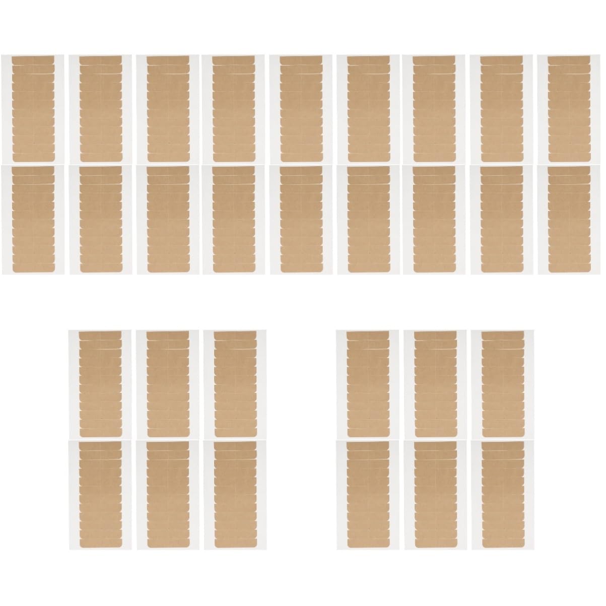Beavorty 5 Sätze Doppelseitiges Klebeband Doppelseitige Verlängerungsbänder Bandverlängerungen Klebeband Doppelseitig Double Sided Tape Ersatz Des Verlängerungsbandes Haarband 6 Blatt * 5