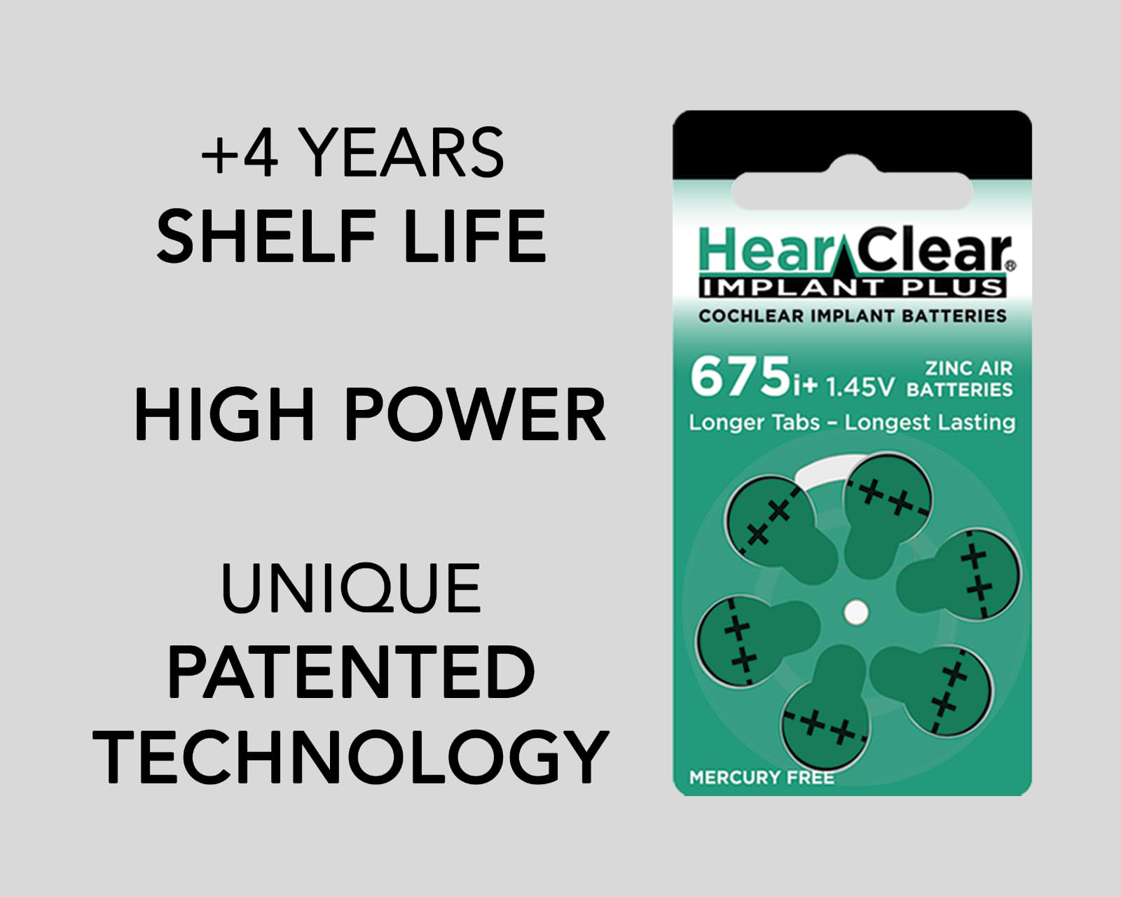 Amazon.co.jp: Hearclear ヒアークリアー 人工内耳用電池 コクレア 