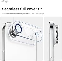 Vista 5 de elago Protector de lente de cámara de vidrio templado compatible con iPhone Air, resistente a los arañazos, antihuellas, fácil instalación