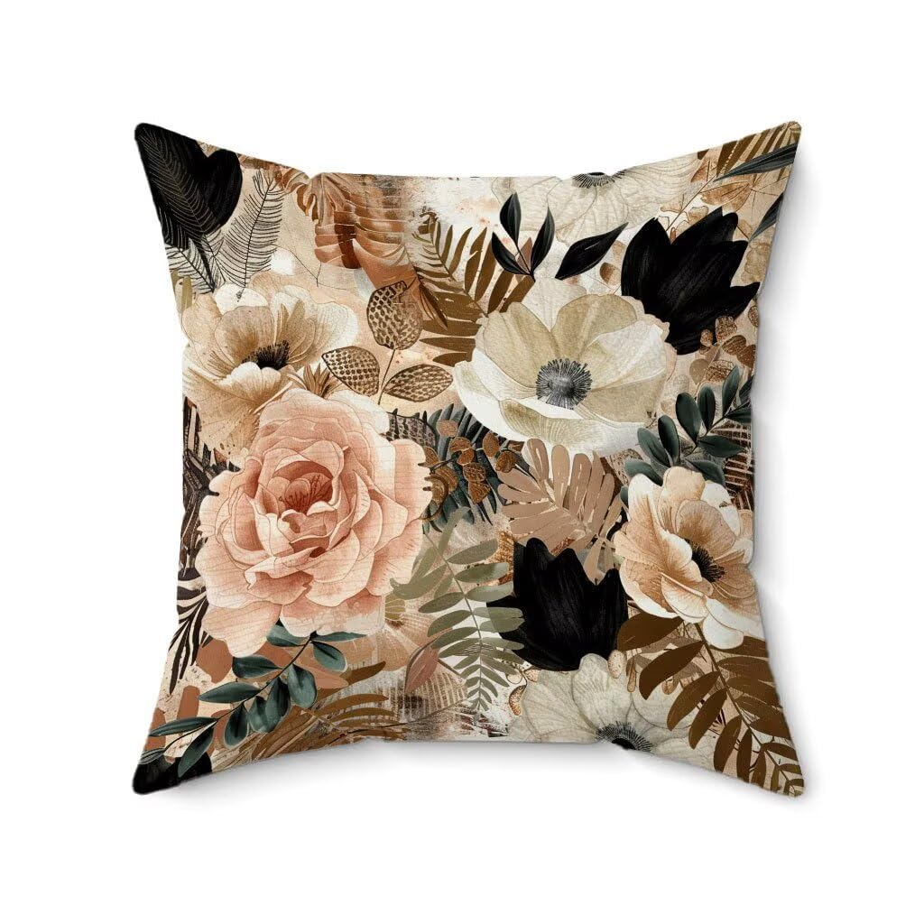 Poduszka outdoorowa 70 x 70 cm, zestaw 4 kolorów, poszewka na poduszkę, runo, wodoodporna, len, poduszka na sofę, HD, dwustronny nadruk, poduszka dekoracyjna do użytku na zewnątrz, do ogrodu, na taras