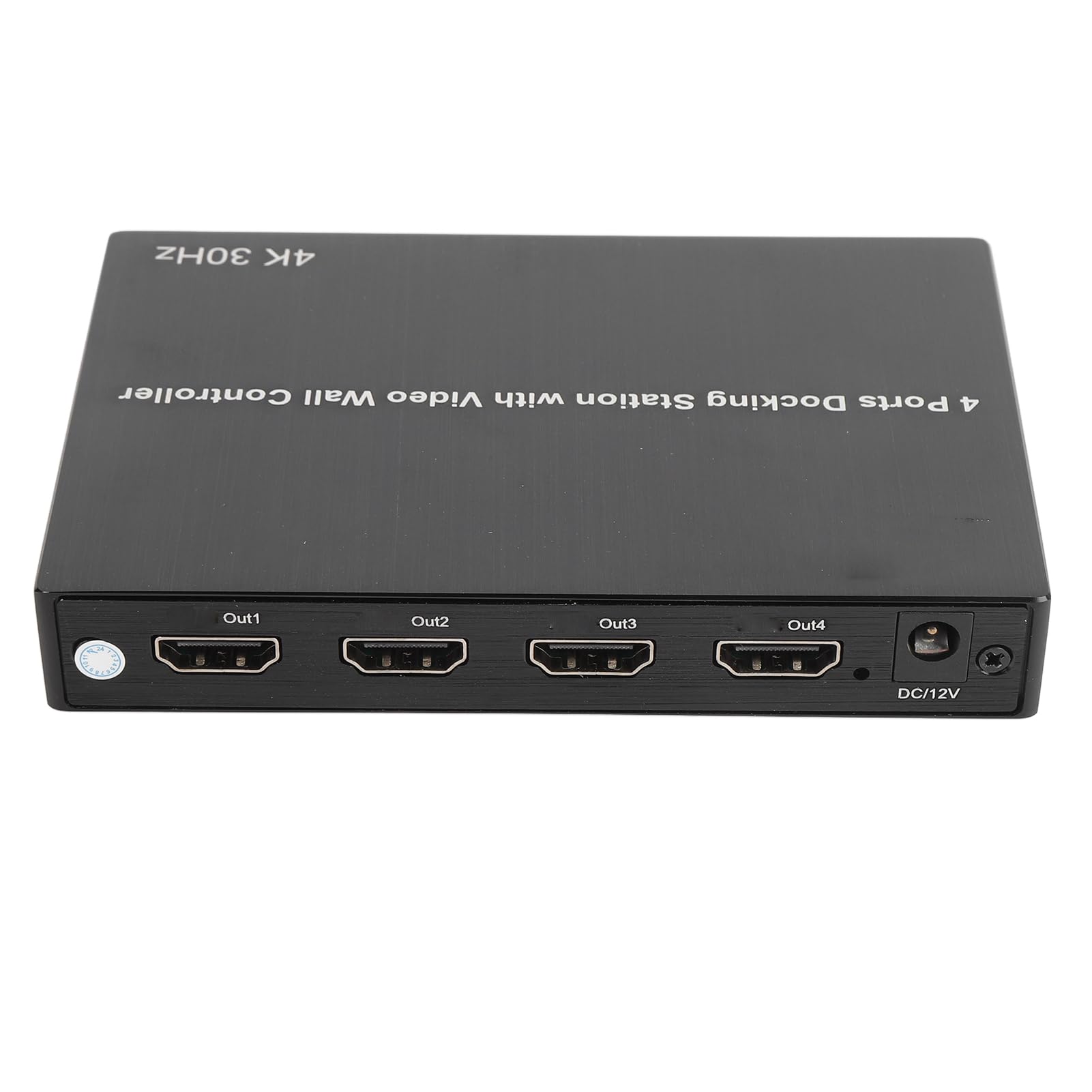 Ejoyous Adapter Interfejsu Multimedialnego USB 3.0 na HD 4-portowa Stacja Dokująca ze Stopu Aluminium 4K 30 Hz X2 1080P 60 Hz X2 do Wielozadaniowej Transmisji Strumieniowej w Biurze i Domowych