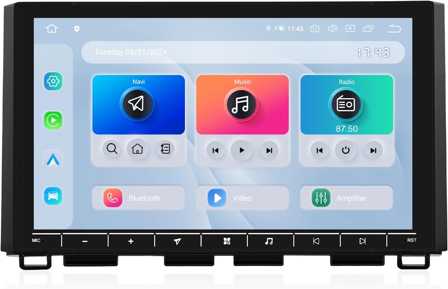 Dasaita Android 13 Car Stereo for Toyota Tundra 2014-2021 with Wireless Apple Carplay & Android Auto, 10.2" Touch Screen Head Unit, GPS Radio, 8G RAM 256G ROM, Bluetooth 5.0, 5G WiFi, 4G LTE