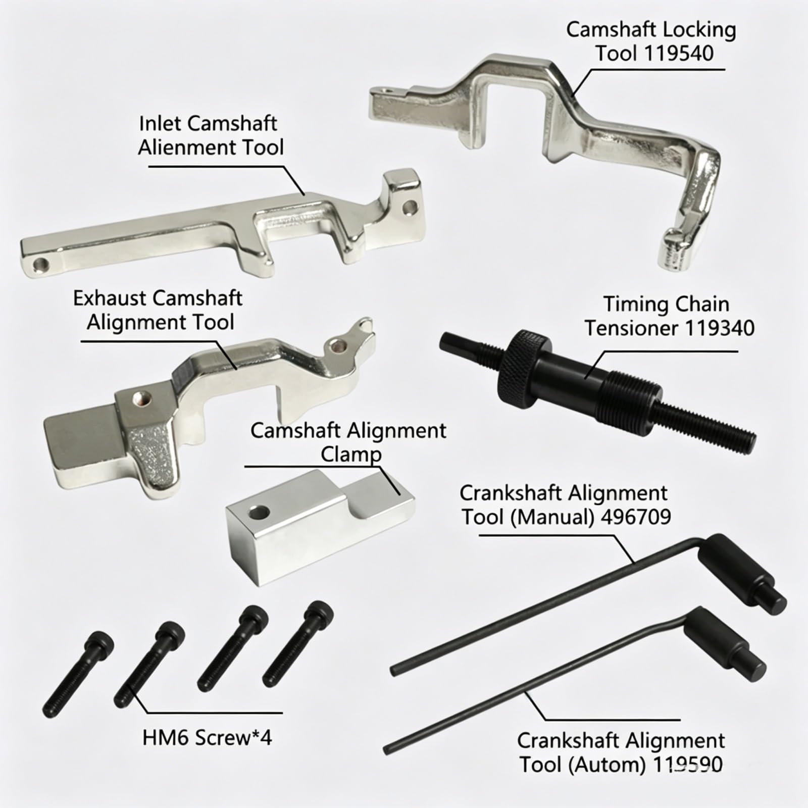 Herramienta De Sincronización De Alineación Del Árbol Levas Motor Compatible Con Peugeot Para 308 2001-2010 Para 207 2006-2010 Para 3008 5008 2009-2012 119590