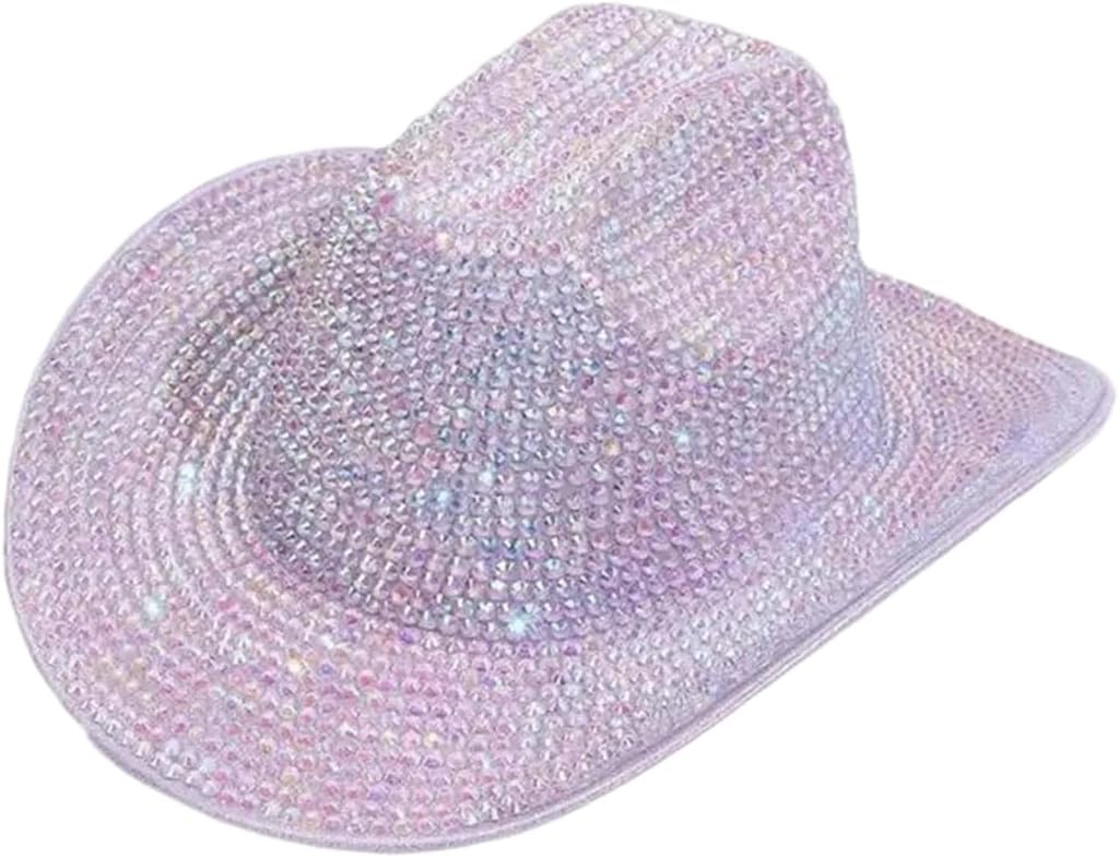 Unisex Sequins Cowboy Hats Party Stage Performance Bride Hats