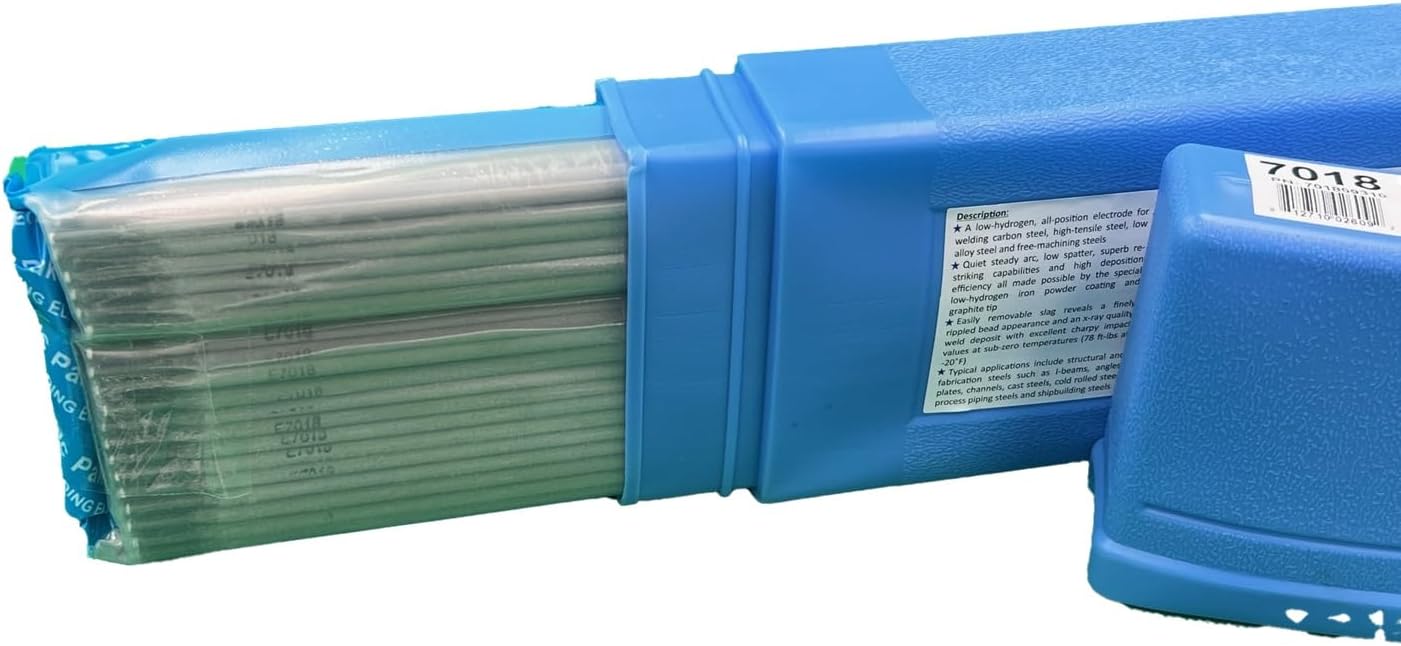 7018 Welding Rod 5/32", E7018 Stick Welding Electrodes 5Lbs Steady Arc with Low Spatter, E7018 5/32" - (5/32" 5 Pound Box) E7018-532-5