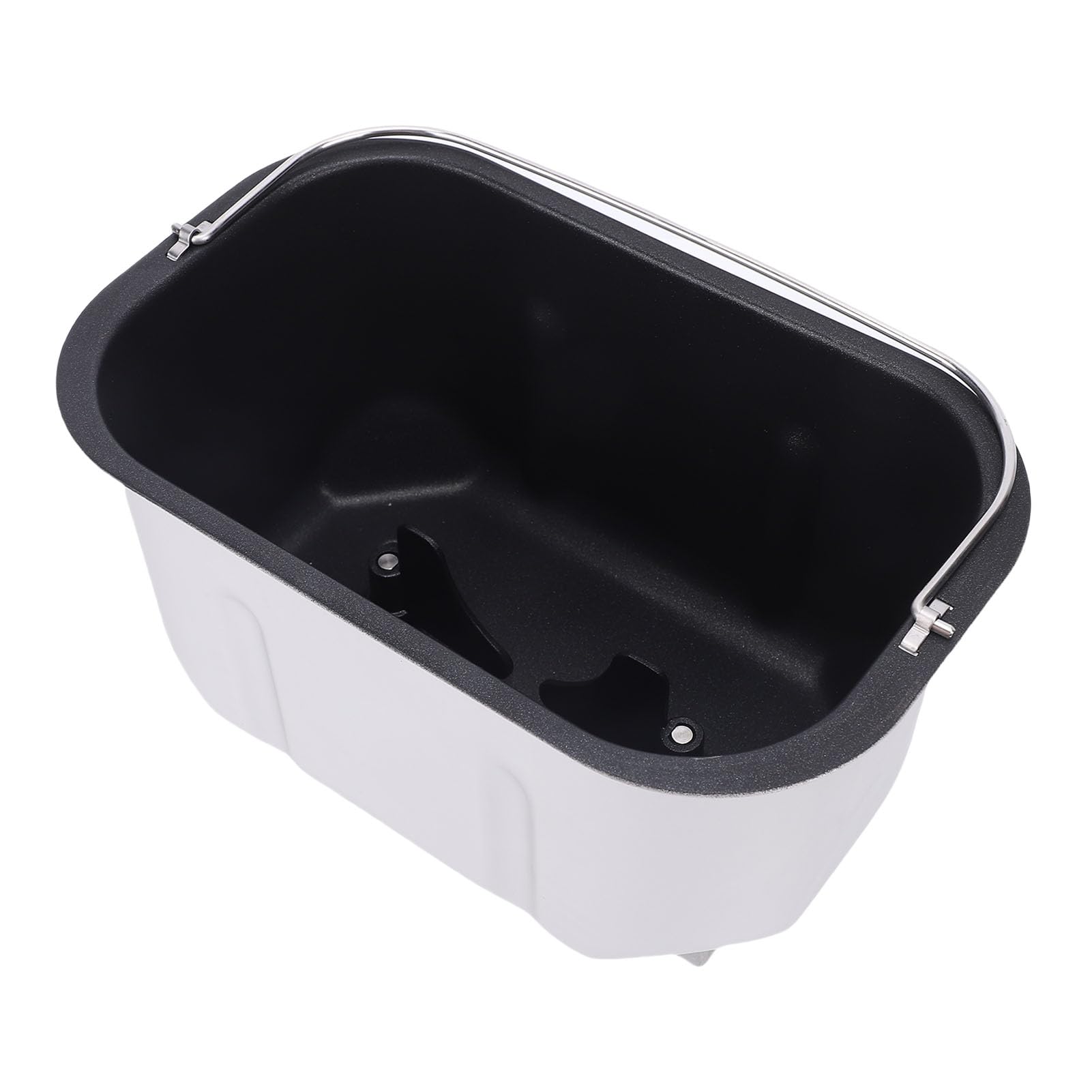 Cubo para Hornear para Máquina de Pan de 2 paletas: Cubo Interior de Repuesto de Acero Inoxidable con Revestimiento Antiadherente y Diseño de Doble Mezcla para un Amasado