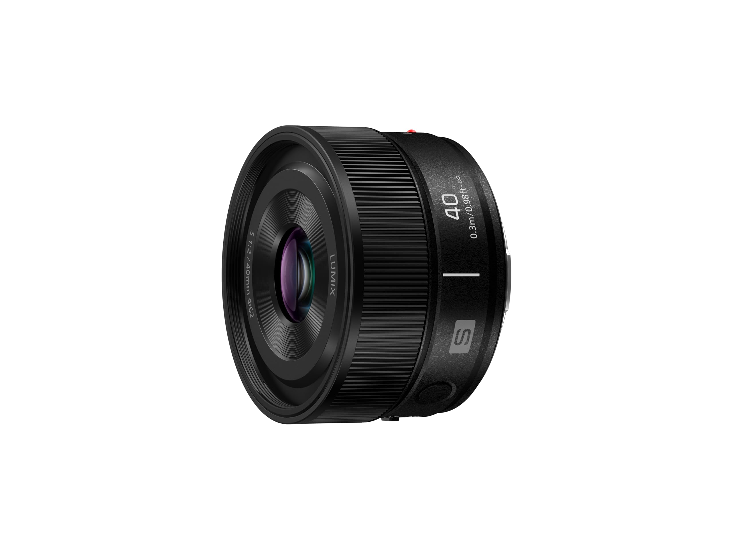 Panasonic LUMIX S-S40E-K Objetivo 40mm F2 L-Mount, Objetivo Fijo Compacto y Ligero de Formato Completo para Viajes, fotografía Urbana y Uso Diario, Resistente al Polvo, Salpicaduras y congelación
