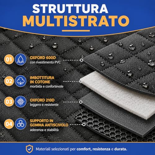 Housse de coffre auto pour chien imperméable et protection de siège