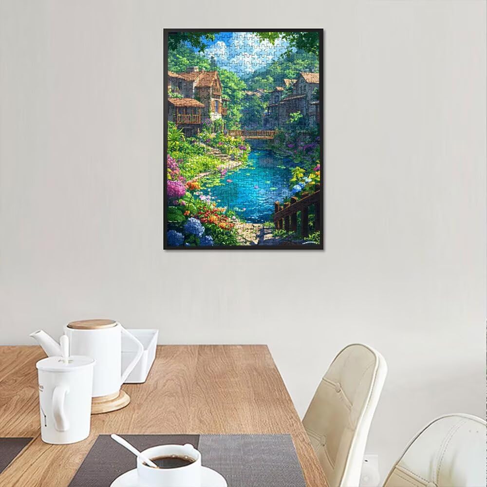Puzzle 4000 Pezzi, Città Fiume 3D Puzzle per Adulti Impegnativo, Educa Puzzles Artistico, Divertente E Stimolante Puzzles Decorativo per La Famiglia, Regalo e Decorazione Pareti DX0YL6-936