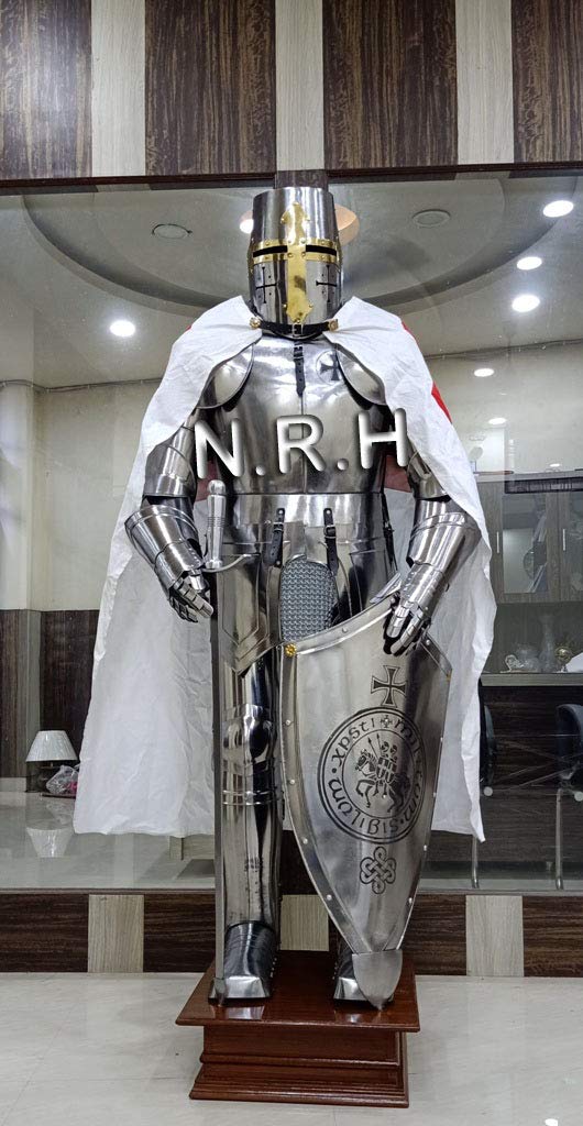 Medieval Knight Wearable Crusader Full Suit of Armor