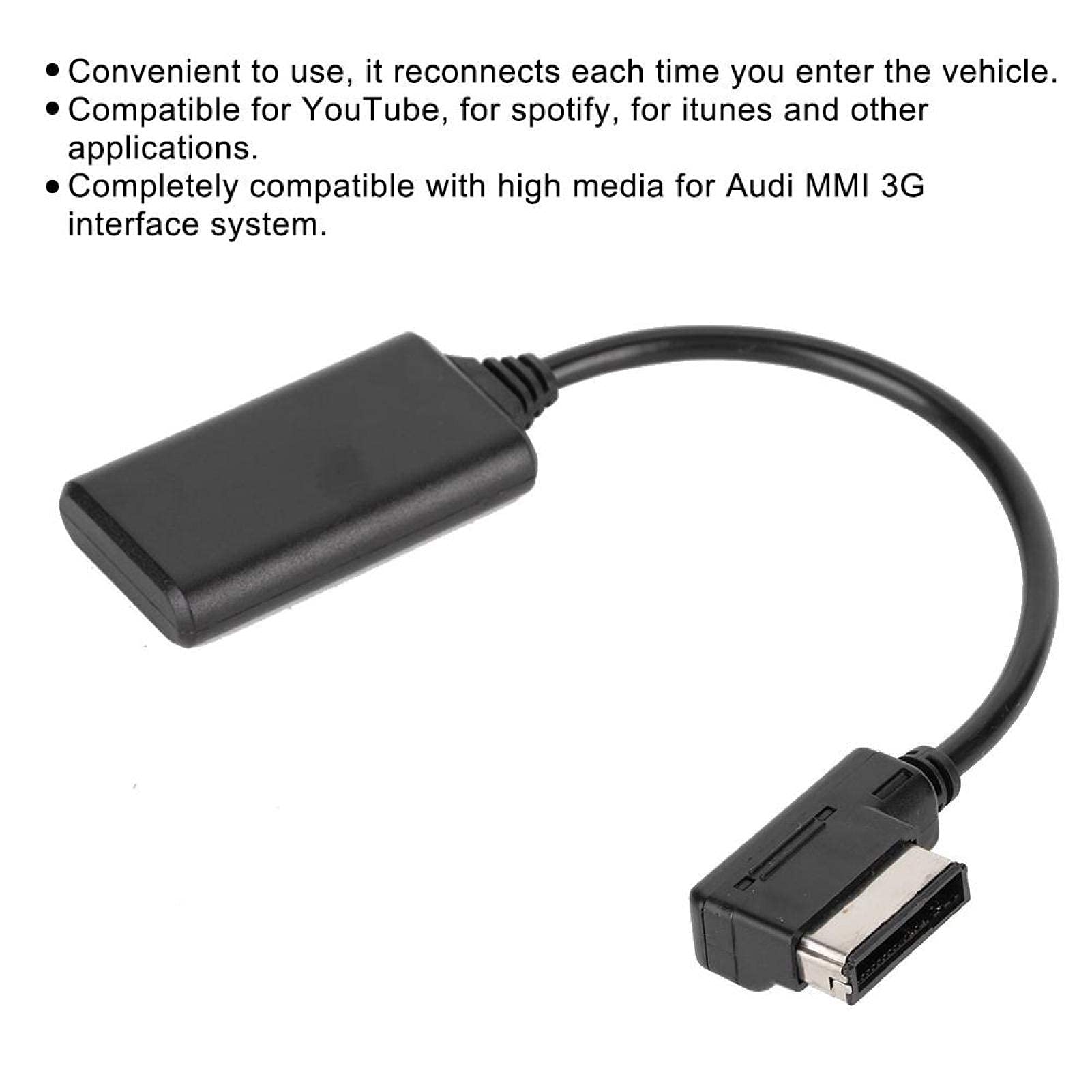 Kabel audio, adapter interfejsu muzycznego AUX Bluetooth 5.0 Kabel audio odpowiedni dla AMI MMI