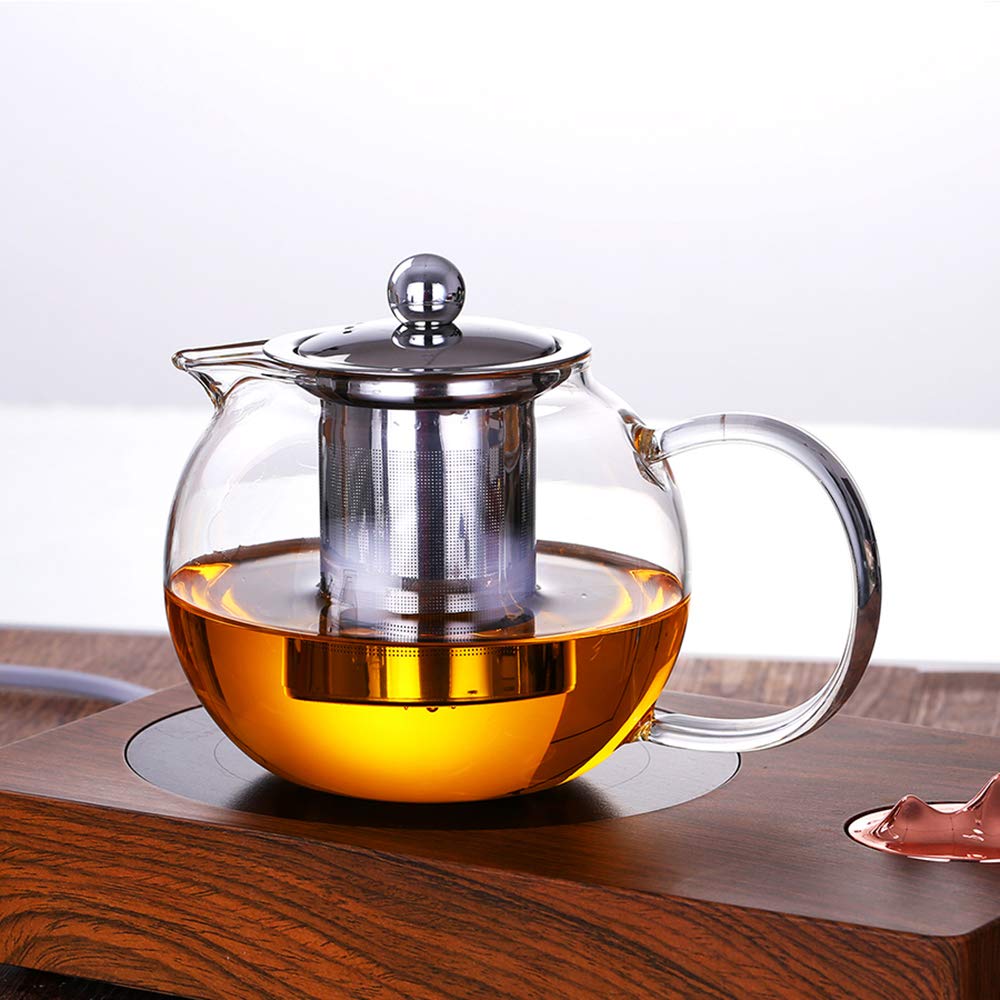 Buy HKKAIS Glass Teapot with Removable Infuser Teabloom Stovetop