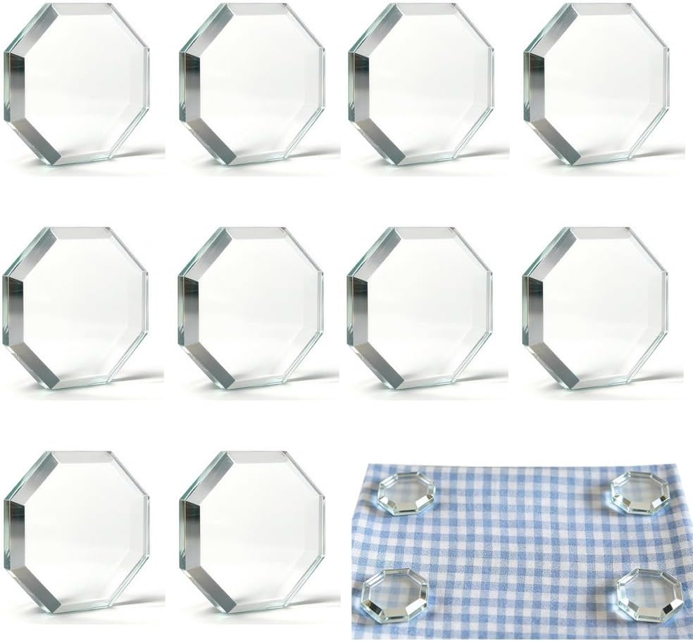 10 Pack Crystal Glass Pattern Weights for Sewing, Fabric Sewing Weights for Cloth Precision Dressmaking Pattern Cutting Crafting Sample Cutting Paper Weights